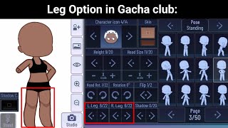 When your Oc's can Change legs in Gacha Club: 😱
