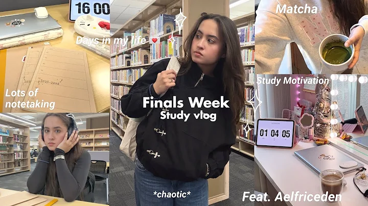 📓 FINALS WEEK STUDY VLOG | days in my life, Library study, productive & realistic, chaotic uni life✧