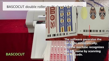 BASCOCUT double roller multi sheet label cutter/die cutting stickers making machine（Z3）
