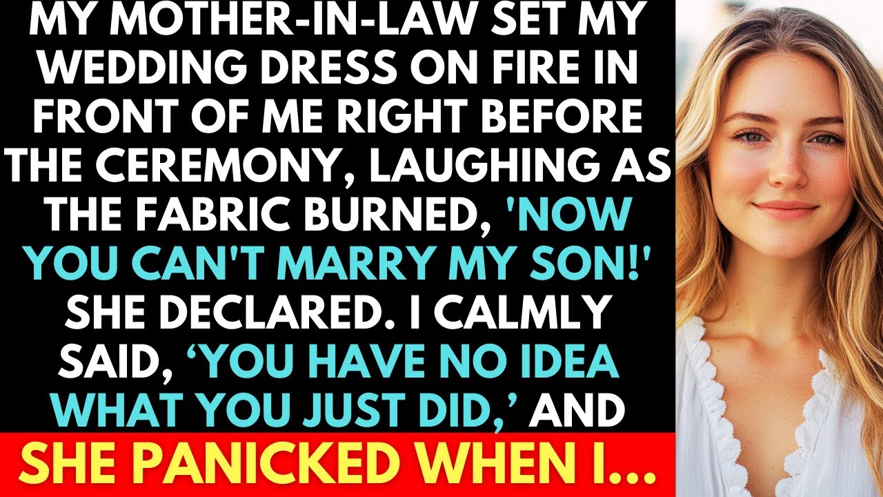 Mother-In-Law Burned My Wedding Dress Just Before The Ceremony So That I Would Not Marry Her Son.