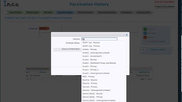 Inca Clinic 2 minute tutorials - Managing a patients past Vaccine History