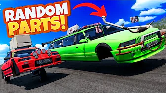 Random Parts Cars on This Mountain Map Are PURE CHAOS! (BeamNG Drive Mods)