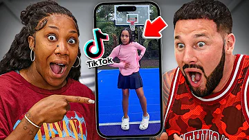 REACTING TO OUR 9 YEAR OLD DAUGHTER'S TIKTOK DRAFTS