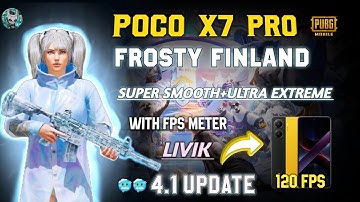 Poco X7 Pro Pubg/Bgmi Test in 4.1 Update| Poco X7 Pro 120 Fps test || Poco x7 pro gaming test
