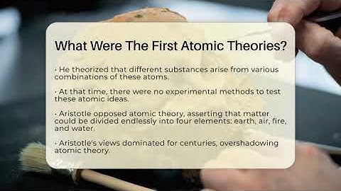 What Were The First Atomic Theories? - Science Through Time