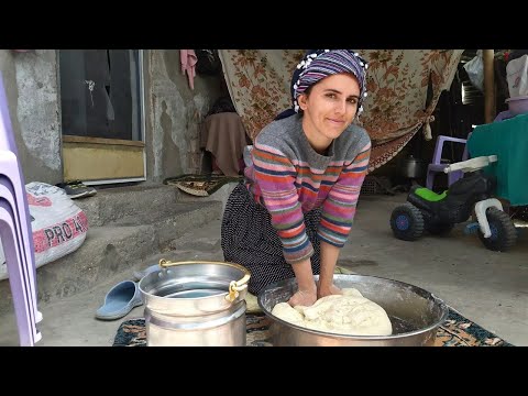 Ücra Bir Köyde Yaşam ~ Odun Ateşinde Gözleme Pişirmek Ve Halı Yıkamak ~ Köy İnsanı | Köy İşleri