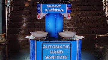 Tri-head Automatic Hand Sanitizer Dispenser.