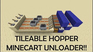 Tileable Hopper Minecart Unloader!! - 1.19+ Compatible (SEE PINNED)