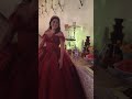 Hermosa Quinceañera con vestido rojo en su fiesta de 15 años!!!