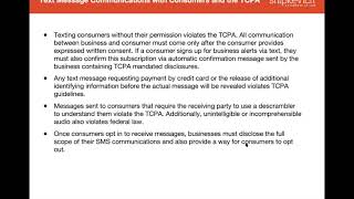 Regulatory And Legal Issues Of The Federal Telephone Consumer Protection Act And Florida’s TCPA