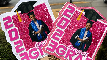 Graduation Fan in Cricut