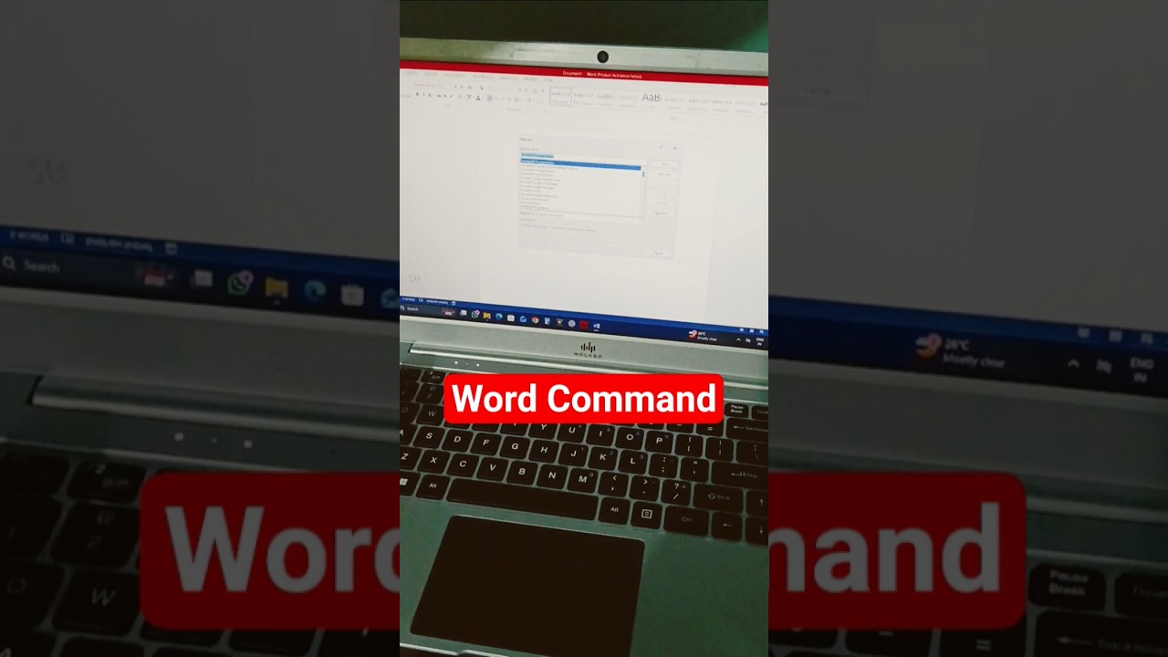 MS Word Shortcut List