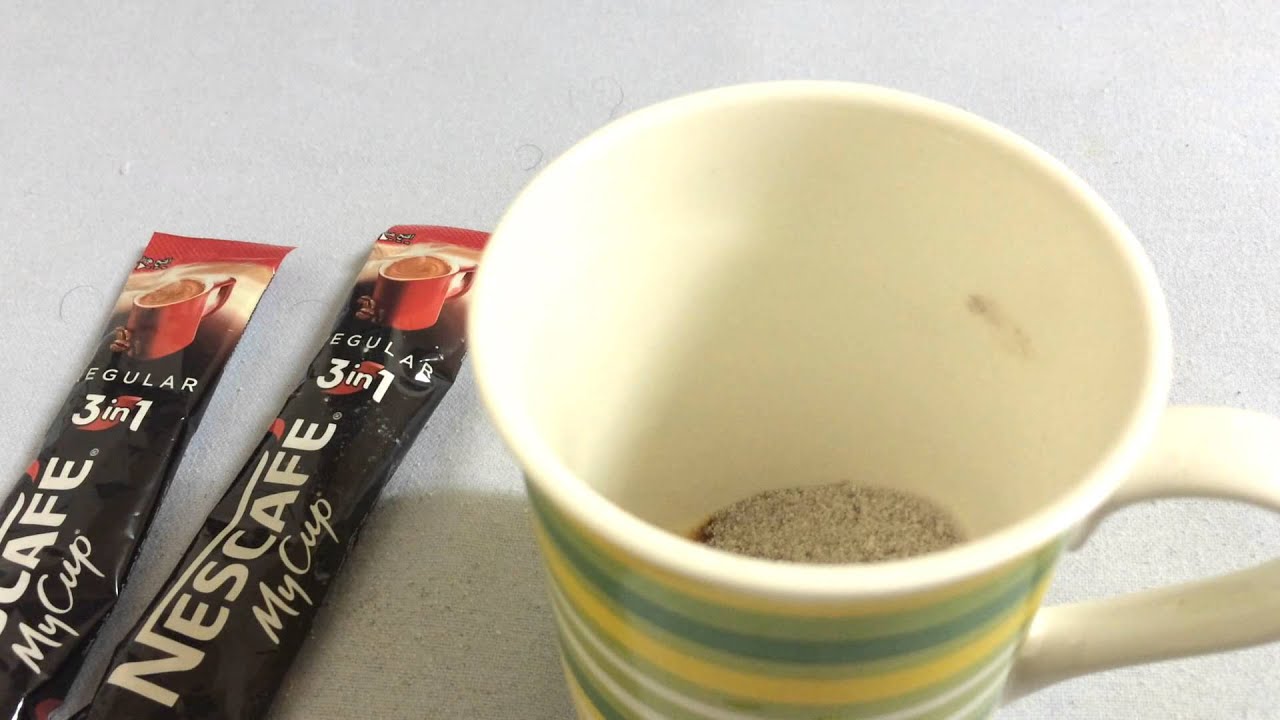 How to Make perfect instant coffee in just 1 step - nescafe mycup 3 in1 