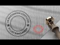 Company Round Rubber Stamp Seal Template Design Ideas in Microsoft Word 2022 | Rubber Stamp Seal AR