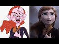 Funny frozen drawing meme  sisters saving the day together frozen  funny art