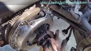 : How to change clutch on front wheel drive vehicle (Nissan Primera P12 1.8)