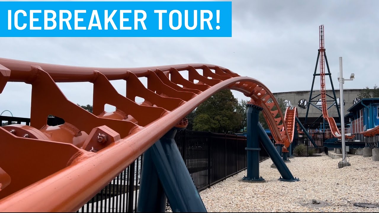 IceBreaker Behind the Scenes Tour! New for 2022 Roller Coaster at