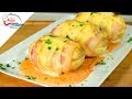 Papas Rellenas Gratinadas y Envueltas en Tocino