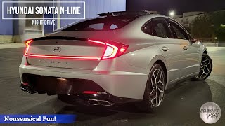 2022 Hyundai Sonata N Line  POV Silent Night Drive  ASMR