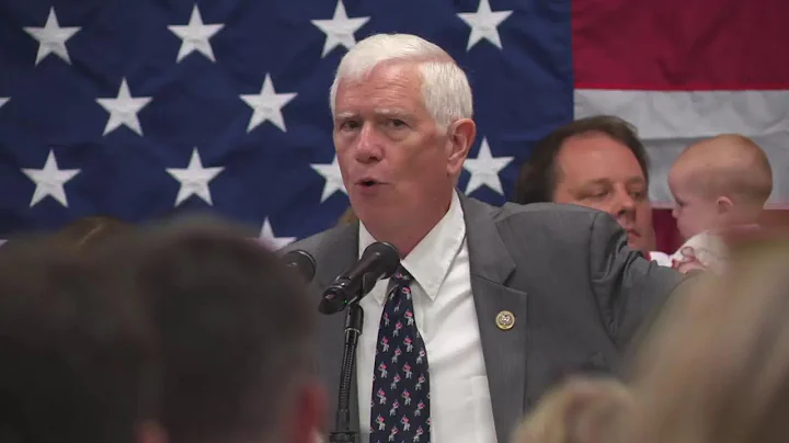 Mo Brooks addresses supporters at Alabama primary runoff watch party