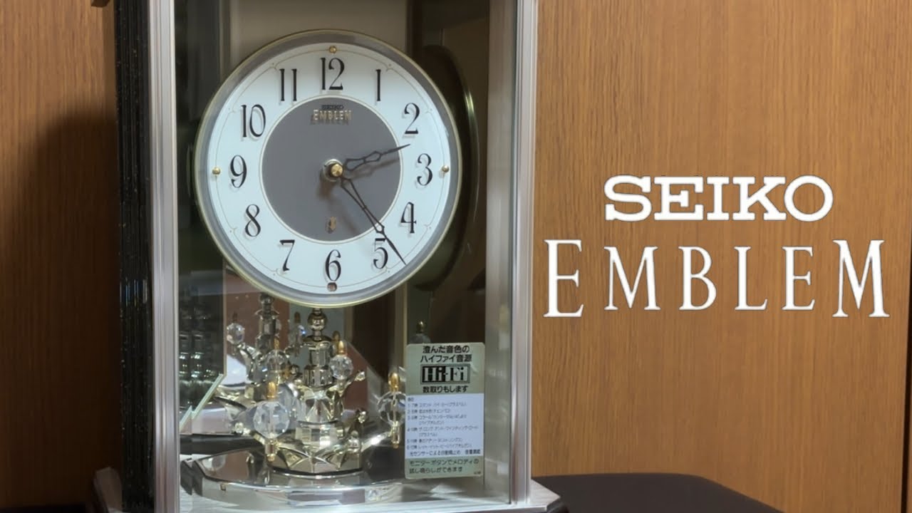 数取り付】SEIKO EMBLEM HW469N メロディ置き時計 - YouTube