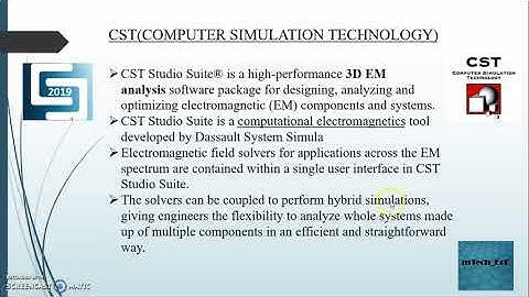 Download CST and Basics of CST( Computer Simulation technology)
