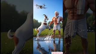 बकरी और उड़ता ड्रोन | Goat and Drone Emotional #ai #shorts #goat #emotional #story