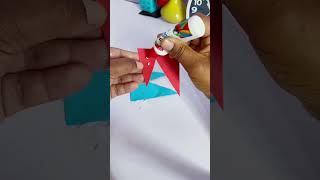National flag from colour paper in 30sec #diy #shortvideo #origami #papercraft