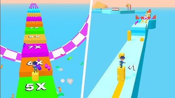Cube Surfer! 👸🌈🔫 All Levels Gameplay Trailer Android,ios Full Game