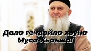  Ма бакъ луьш хиллера хьо Муса-Хьаьжа! Дала гечдойла дойла хьуна!? Йалсамана хьаша войла хьо!