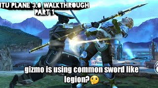 shadow fight 3|itu's plane 3.0 walkthrough part 1|gizmo is totally changed🥲
