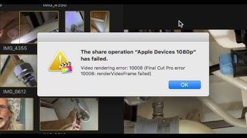 How to fix video rendering error 10008 in FCPX when video won