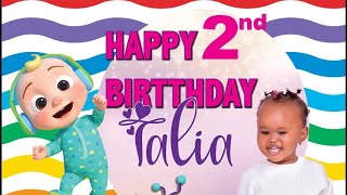 TALIA’S 2nd BIRTHDAY 🎂 PARTY SPECIAL!! VLOG (Cocomelon theme )