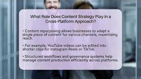 What Role Does Content Strategy Play in a Cross-Platform Approach?