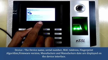 System info option in  I9C Device