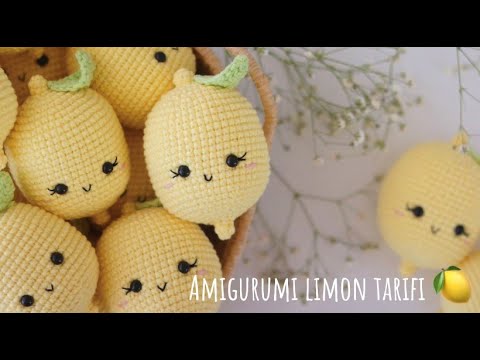 Amigurumi limon tarifi 🍋 #amigurumilimon #amigurumilemon