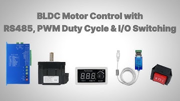 BLDC Motor Control with RS485, PWM Duty Cycle & I/O Switching