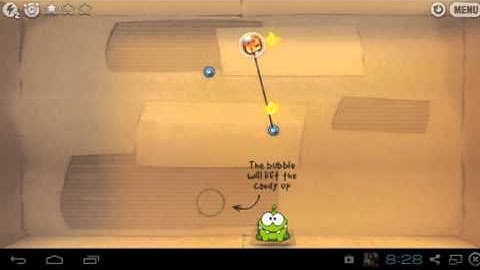 Cut the rope Season 1 Cardboard box Level  5