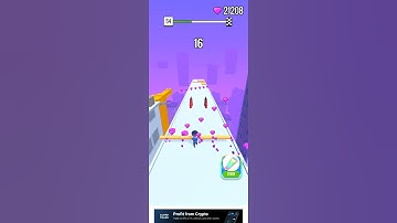 Roof Rails - Gameplay - level 54 (Android, ios)#shorts