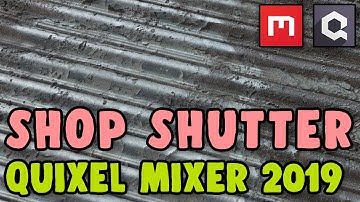 QUIXEL MIXER Corrugated Metal Texture Tutorial | PBR Texturing Material