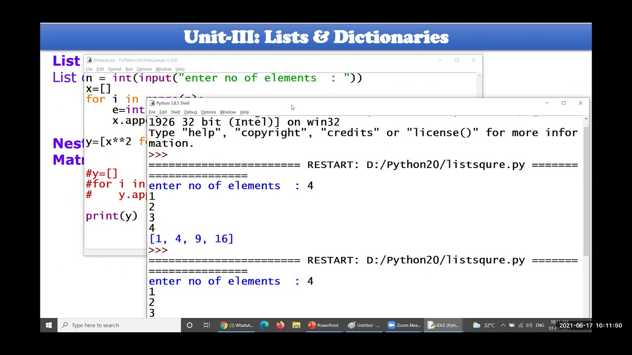 022 Python Unit 3 List Comprehensions and Nested Lists - YouTube