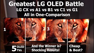 LG A1 B1 C1 G1 CX OLED TVs Comparison | Surprising Results #LGA1OLED #LGB1OLED #LGC1 #LGG1 #LGCXOLED