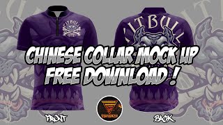 FREE DOWNLOAD CHINESE COLLAR MOCK UP