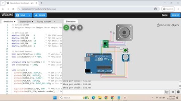 👨🏻‍💻Gak Perlu Coding Ribet! Bisa Atur Kecepatan dan Arah Putar Stepper Motor Pake INI! WOKWI Arduino