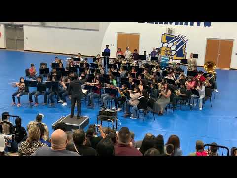 Myra Green Middle School Beginner Band plays Bandroom Boogie