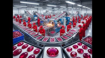 HOW TO PRODUCE RUBY BARS🏅 | INDUSTRIAL PROCESS 🏭