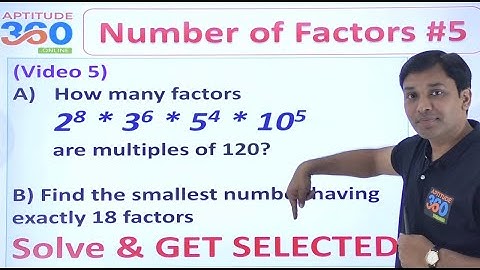 #5  The Concept of Factors  ||  How to solve difficult problems || Number System || Aptitude360