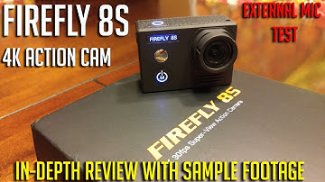 Hawkeye Firefly 8s action cam review including sample footage with external mic