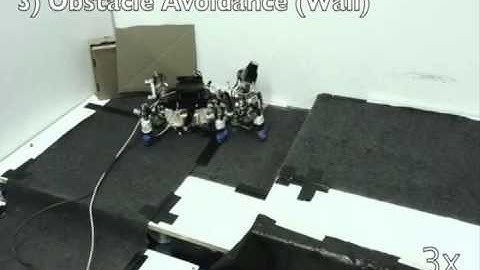Hexapod robot AMOS II: Obstacle/gap avoidance behavior based on a 2D Laser Range Finder (Hokuyo URG)