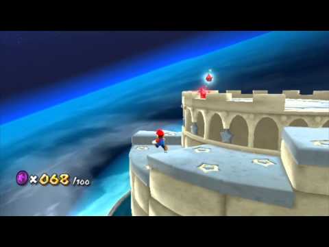 Super Mario Galaxy - Portail céleste - Étoile 2 : Les pièces violettes du portail céleste